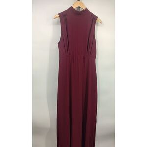 Lulu's Burgundy Sleeveless Dress